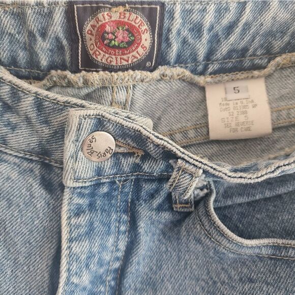 PARIS Blues Vintage High Waisted Peace Sign Jeans - Picture 5 of 6